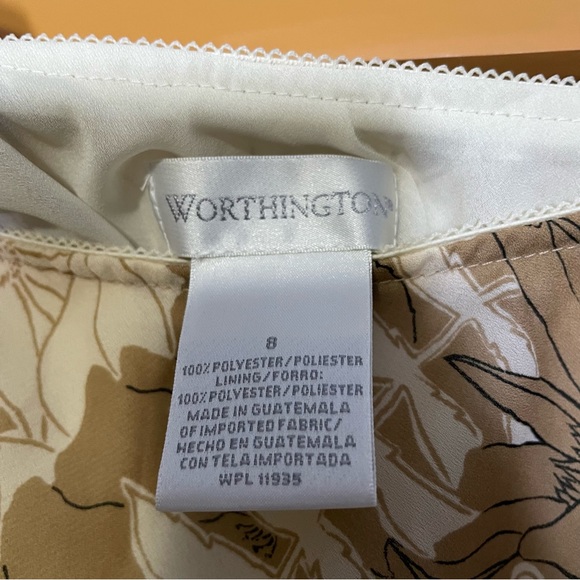 Worthington 90s Floral Skirt - size 8 - Picture 5 of 6